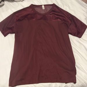 American Apparel Maroon Jersey Top - size XL